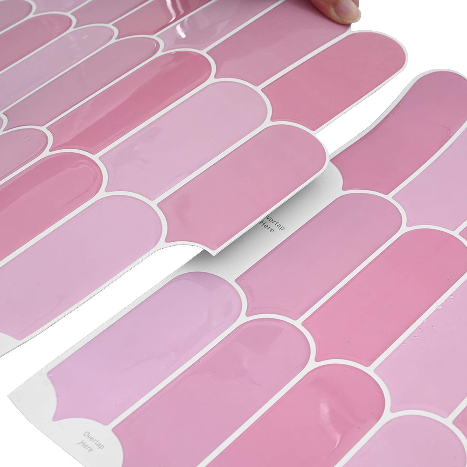 Ploščica perja 20 pcs Roza 30 x 30 cm Poliuretan in PET - slika 7