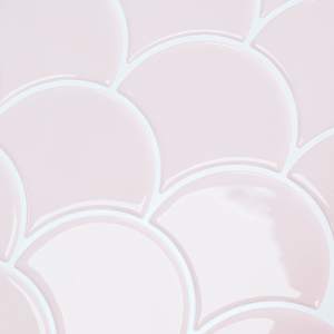 Dlaždice s rybími šupinami 10 pcs Světle růžová 30 x 30 cm - obrázek 9