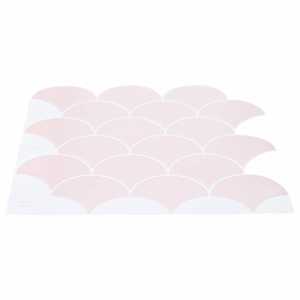 Dlaždice s rybími šupinami 10 pcs Světle růžová 30 x 30 cm - obrázek 3