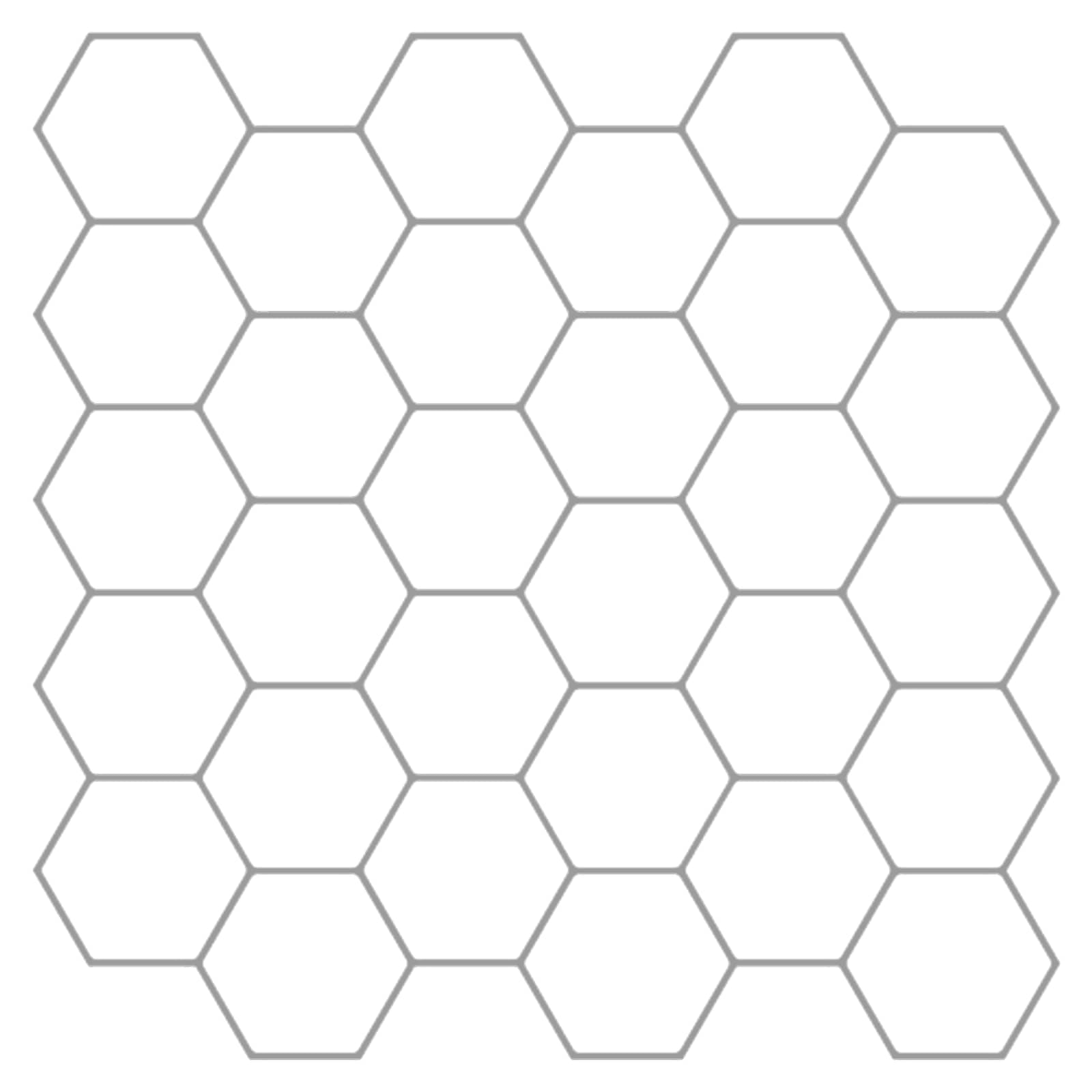 vidaXL Placă hexagonală 50 pcs Alb gri 30 x 30 cm Poliuretan și PET