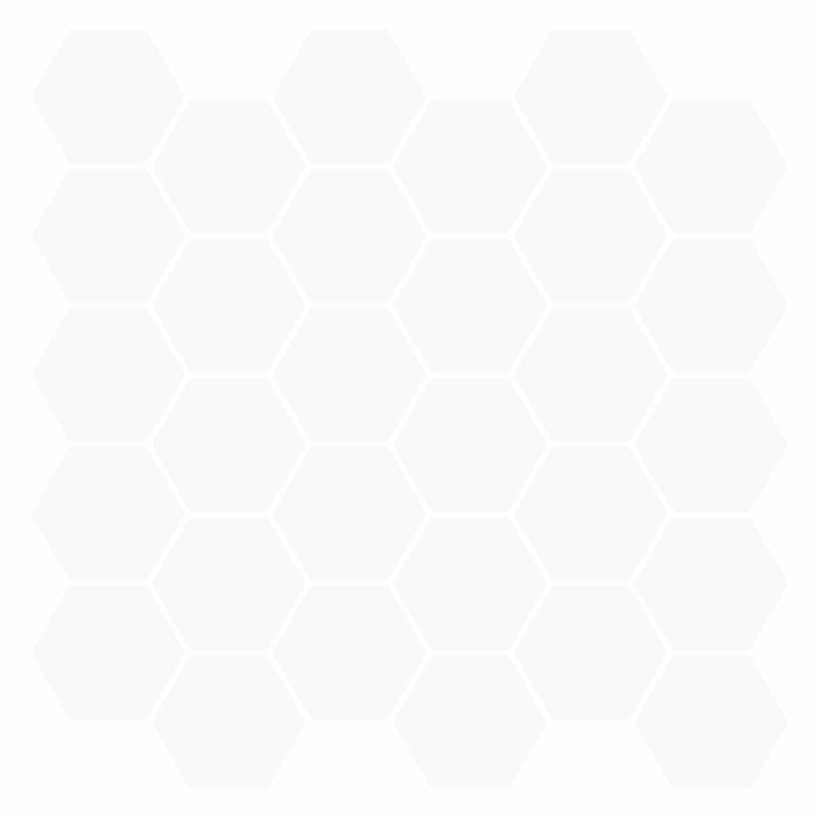 vidaXL Placă hexagonală 50 pcs Alb 30 x 30 cm Poliuretan și PET