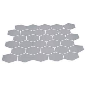 Hexagonální dlaždice 10 pcs Šedá 30 x 30 cm Polyuretan a PET - obrázek 3