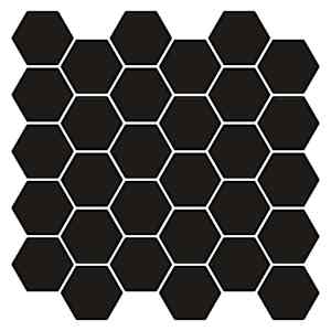 vidaXL Heksagonaalne plaat 20 tk Must 30 x 30 cm Pol&uuml;uretaan ja PET