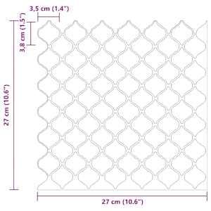 Dlaždice Lanturn 10 pcs Šedá 27 x 27 cm Polyuretan a PET - obrázek 10