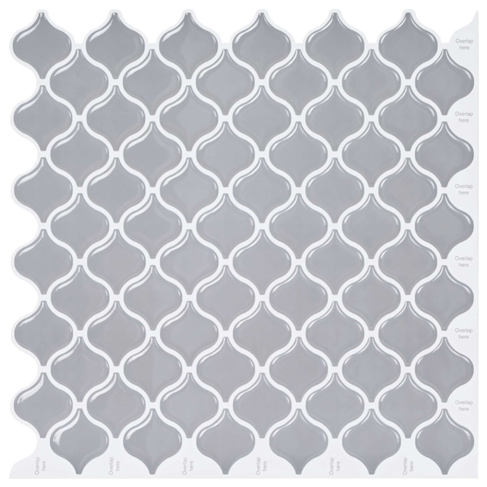 vidaXL Placă Lanturn 20 pcs Gri 27 x 27 cm Poliuretan și PET