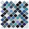 vidaXL Lanturn Plaat 10 tk Sinine roheline 27 x 27 cm