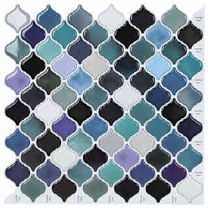 vidaXL Lanturn Plaat 10 tk Sinine roheline 27 x 27 cm