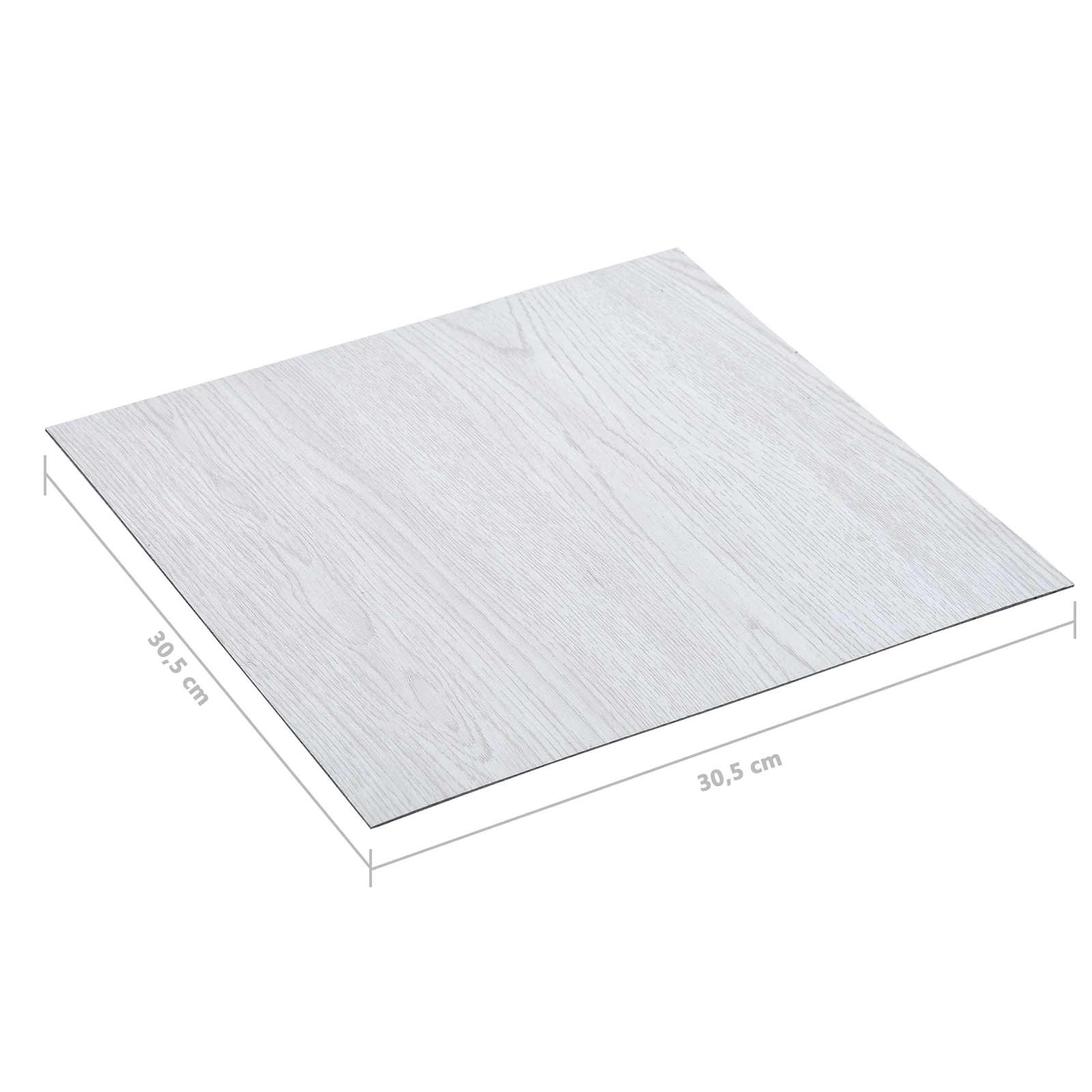 vidaXL Bodenplanken Weißes Holz 5,11 m² 55 Stk. PVC – Bild 6