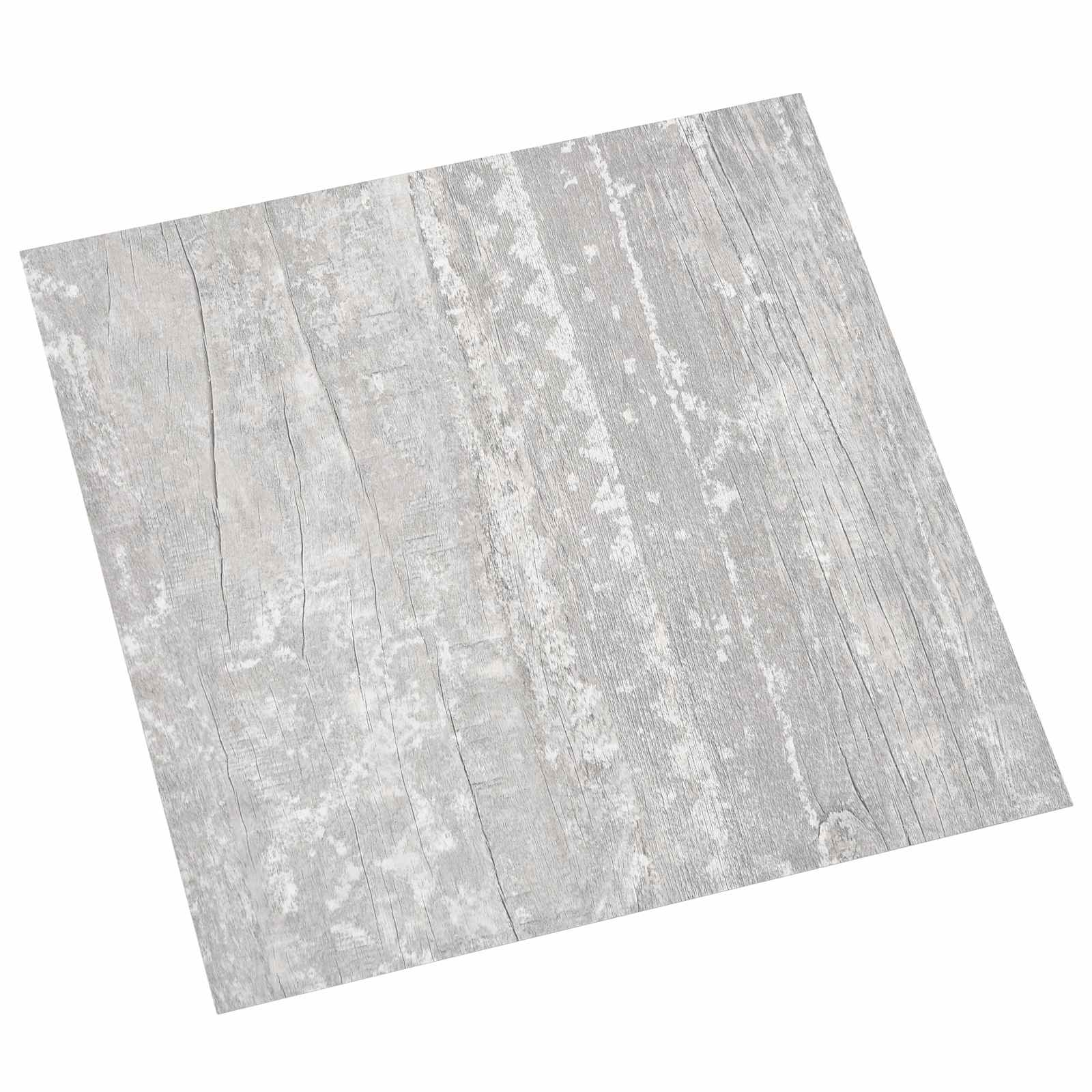 vidaXL Plăci de pardoseală autoadezive 30,5 x 30,5 cm 20 pcs PVC Gri