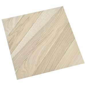 Samolepilne Talne Plošče 30,5 x 30,5 cm 20 pcs PVC Bež Črtasto