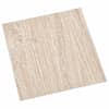 vidaXL Isekinnevad P&otilde;randaplaadid Helepruun ja valge 30,5 x 30,5 cm