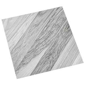 Samolepilne Talne Plošče 30,5 x 30,5 cm 20 pcs PVC Sivo Črtasto