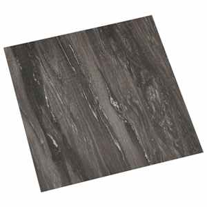Samolepilne Talne Plošče 30,5 x 30,5 cm 20 pcs PVC Temno siva