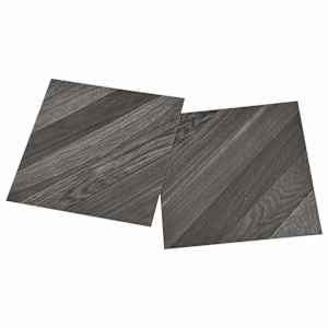 Samolepicí podlahová prkna 30,5 x 30,5 cm 20 pcs PVC Pruh šedý - obrázek 3