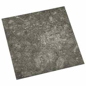 Samolepilne Talne Plošče 30,5 x 30,5 cm 20 pcs PVC Črna in siva
