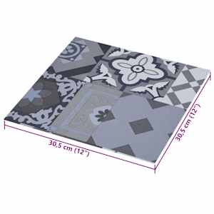 Samolepicí podlahová prkna 30,5 x 30,5 cm 20 pcs PVC - obrázek 5