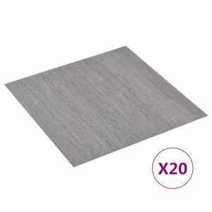 Samolepicí podlahová prkna Šedá a dřevo 30,5 x 30,5 cm 20 ks - obrázek 2