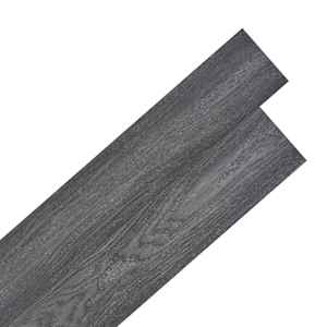 vidaXL Iseliimuvad PVC Plankp&otilde;randad Must ja Valge 30,5 x 61 cm 28 tk