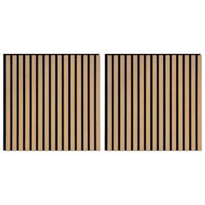 vidaXL Seinapaneelid 2 tk 60,5 x 60 cm Naturaalne