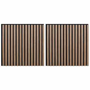 vidaXL Seinapaneelid 2 tk 60,5 x 60 cm Pruun