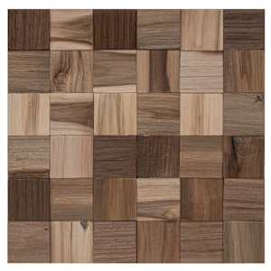 vidaXL Seinapaneel 11 tk Naturaalne 30 x 30 x 2 cm