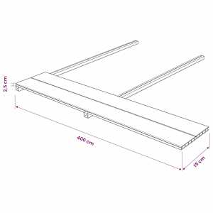Terasová deska 4 pcs Teak Dřevoplast - obrázek 9