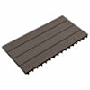 vidaXL Terrassiplaat 6 tk Tume pruun 60 x 30 cm WPC