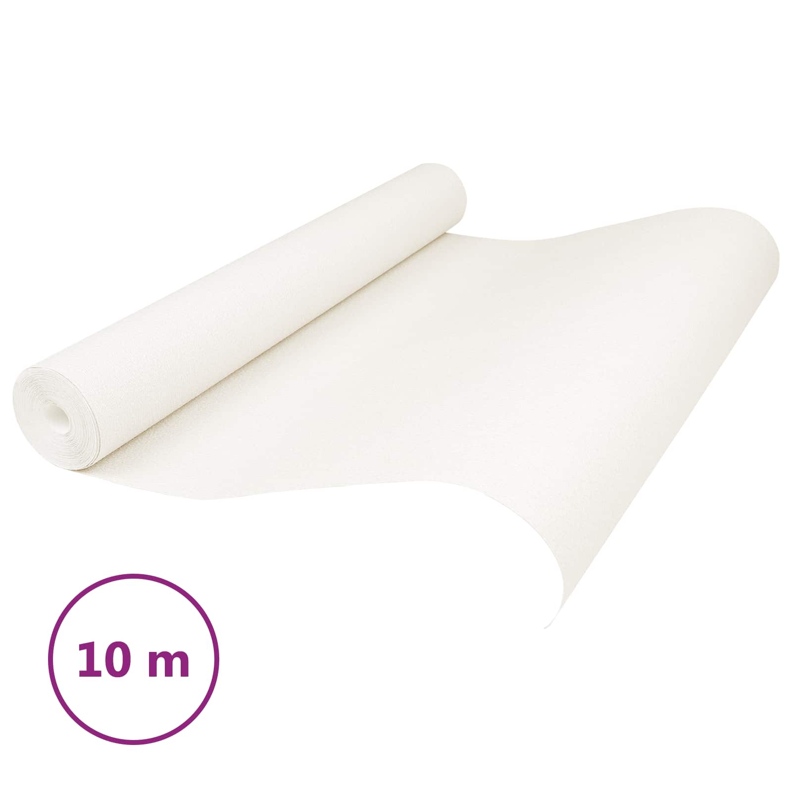 3D Vast Behang Gestreept Crèmewit 10 x 0,53 m Non-Woven Stof image 2