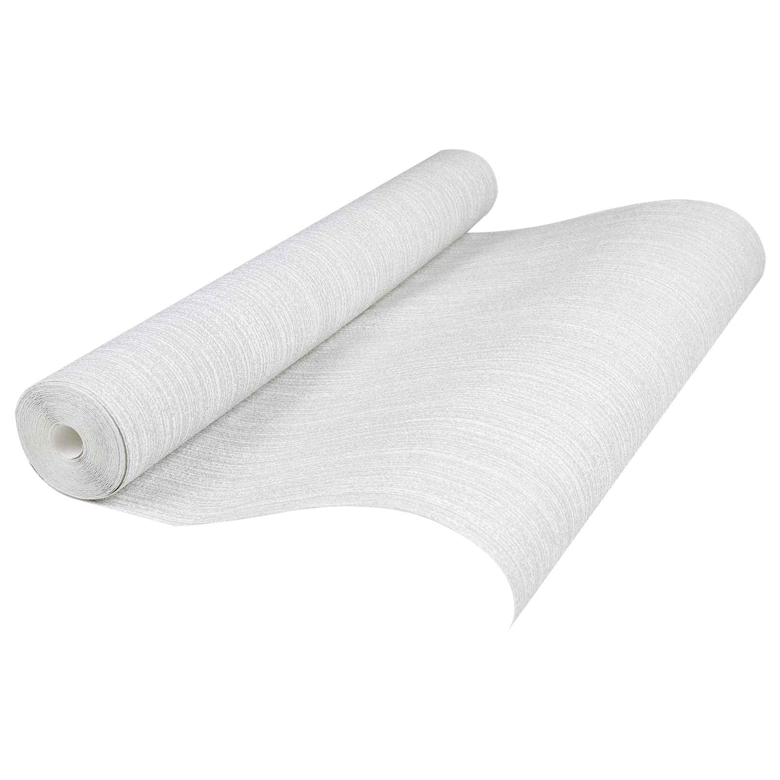 3D Vast Behang Gestreept Lichtgrijs 10 x 0,53 m Non-Woven Stof image 1