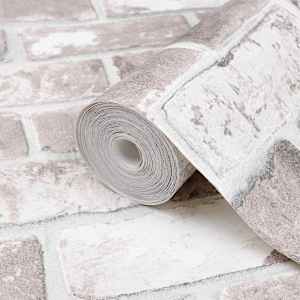 3D pevná tapeta Pruhovaný Cihla 10 x 0,53 m Netkaná textilie - obrázek 4