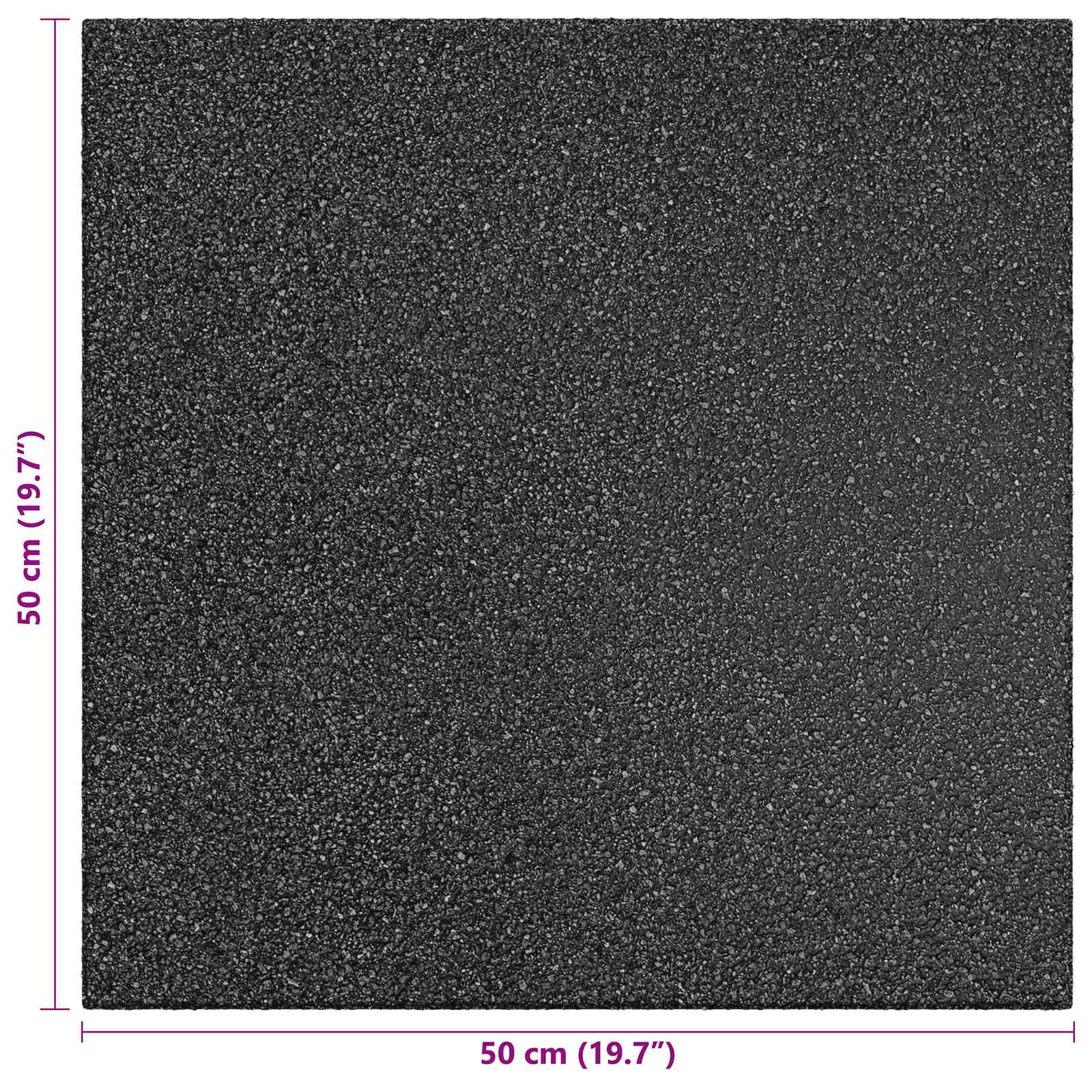 Valbescherming Tegels 6 pcs Zwart 50 x 50 cm Rubber image 5