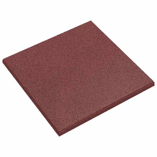 vidaXL Kukkumise kaitse plaadid 6 tk Punane 50 x 50 cm Kumm