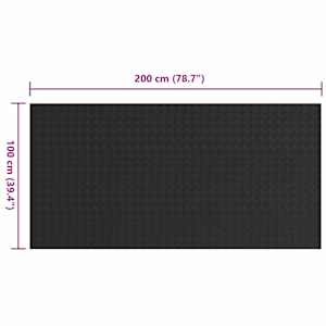 Rohož na podlahu Černá 1 x 2 m Guma - obrázek 6