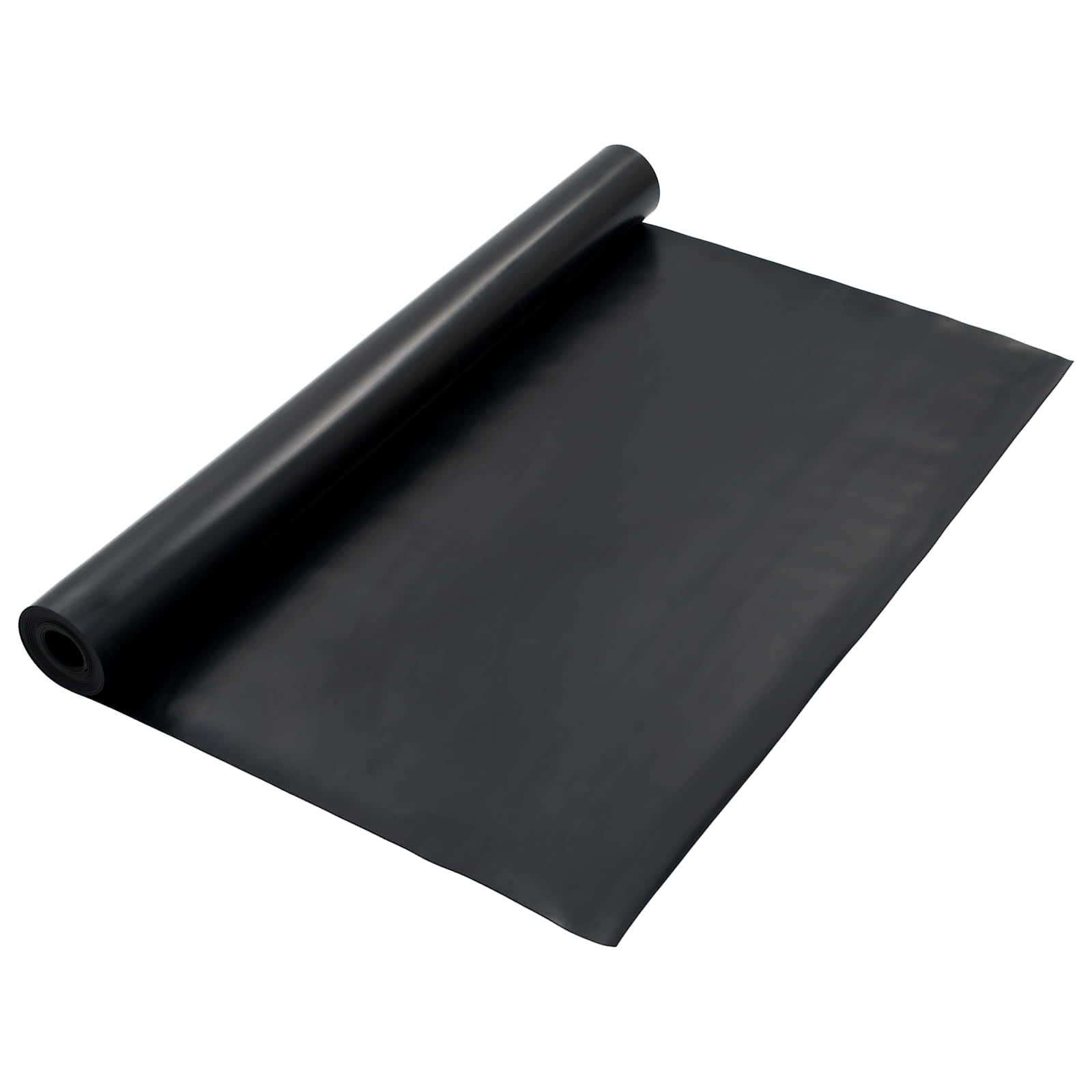 vidaXL Mat pentru Podea Negru 1,2 x 5 m Cauciuc