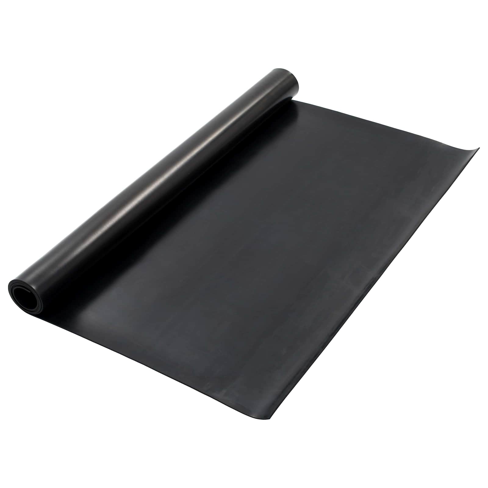 vidaXL Mat pentru Podea Negru 1,2 x 2 m Cauciuc
