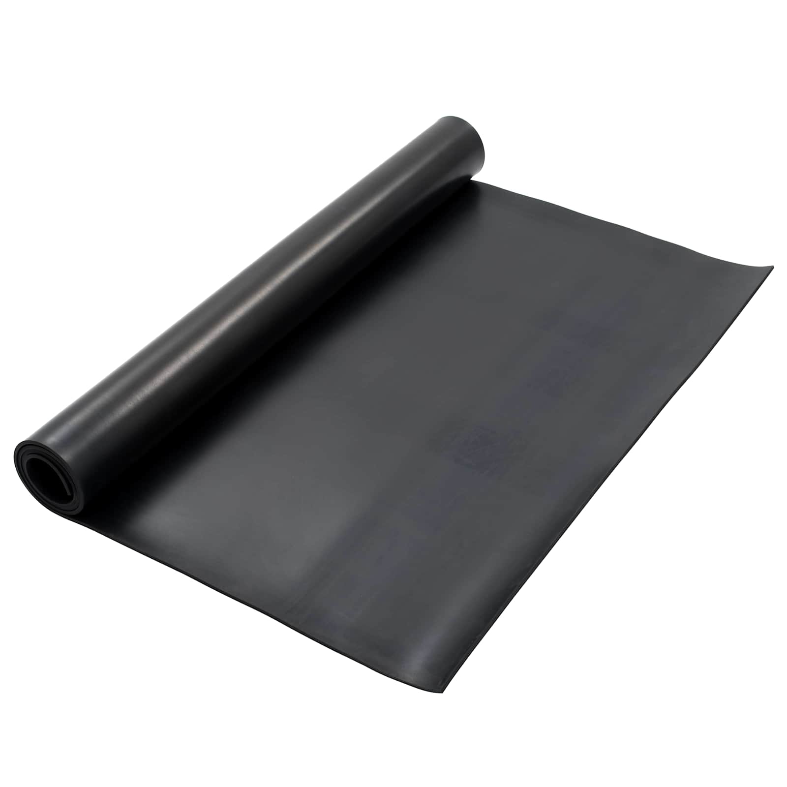 vidaXL Mat pentru Podea Negru 1,2 x 2 m Cauciuc