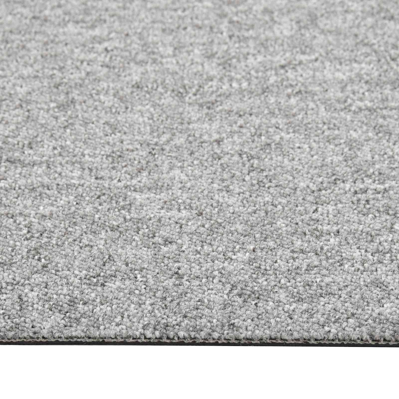vidaXL Teppich 20 stk. Hellgrau 50 x 50 cm 100% Polypropylen – Bild 4