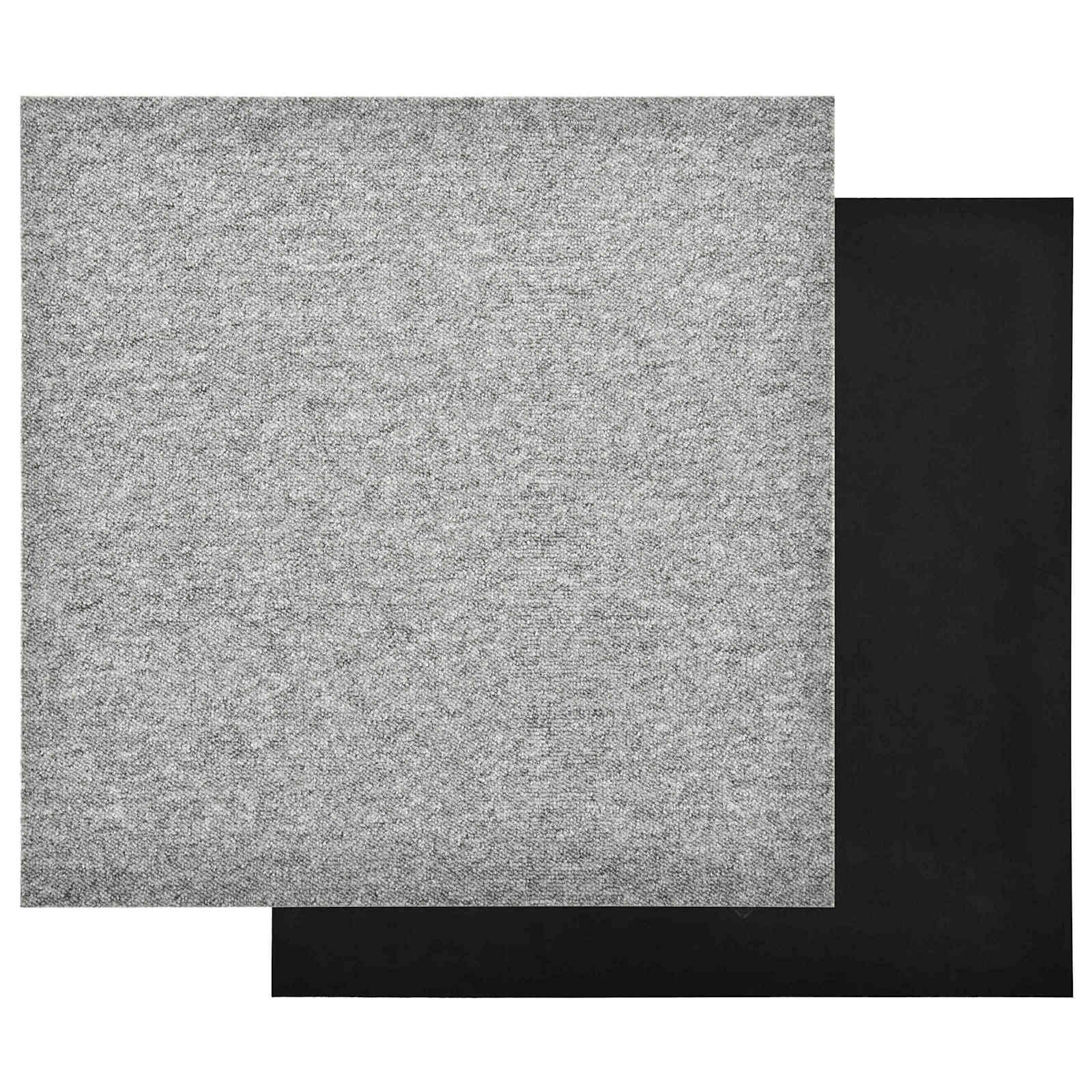 vidaXL Teppich 20 stk. Hellgrau 50 x 50 cm 100% Polypropylen – Bild 3