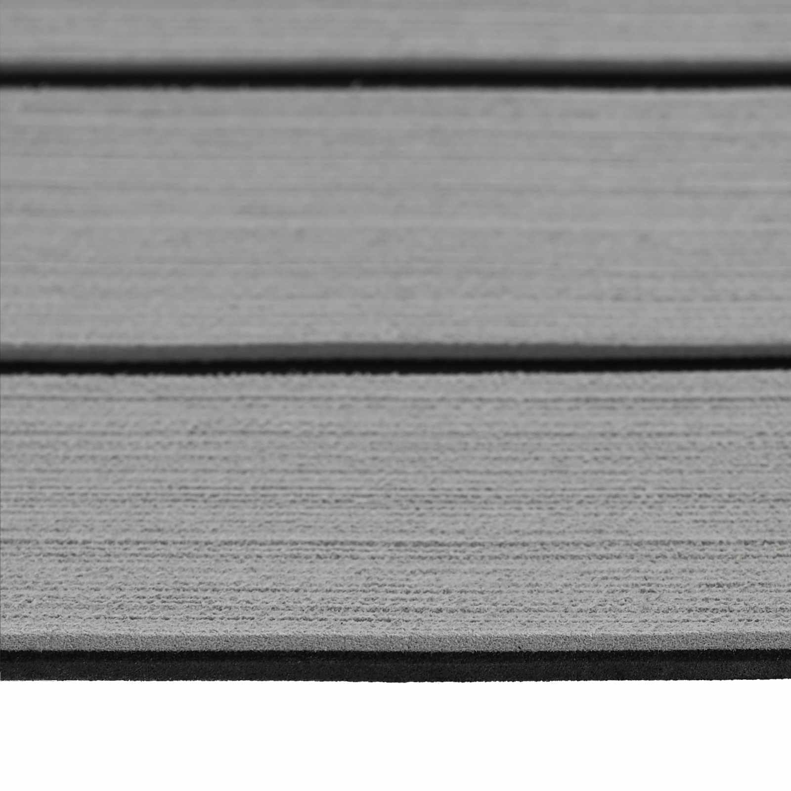 Bootmat Gestreept Lichtgrijs en zwart 240 x 90 cm EVA image 7