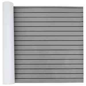 vidaXL Paadi matt Triibuline Helehall ja must 240 x 90 cm EVA