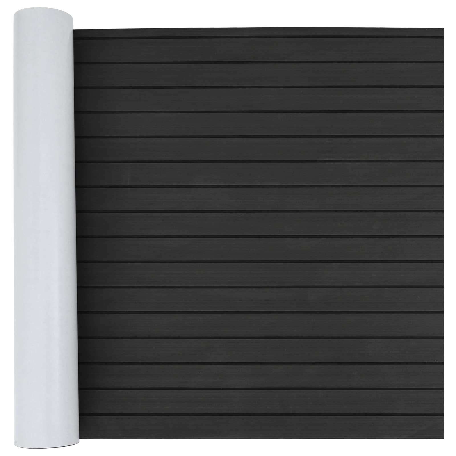 Bootmat Gestreept Donkergrijs en Zwart 240 x 90 cm EVA image 1