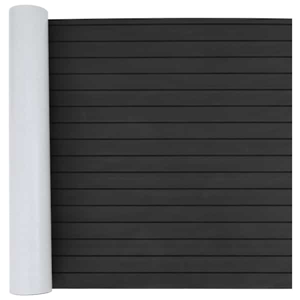vidaXL Paadi matt Triibuline Tumehall ja must 240 x 90 cm EVA