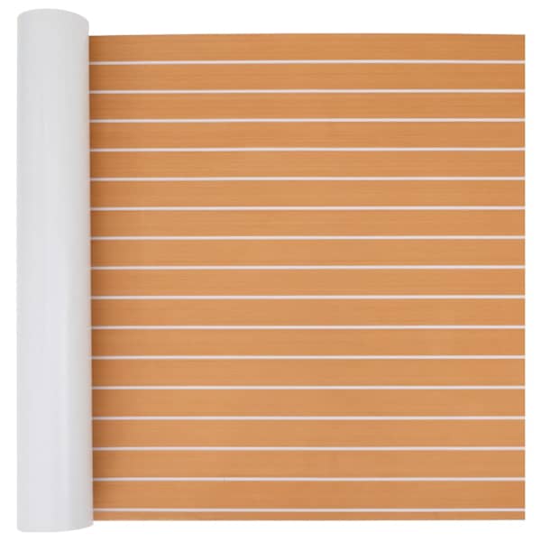 vidaXL Paadi matt Triibuline Pruun ja valge 240 x 90 cm EVA