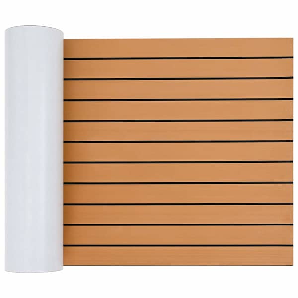 vidaXL Paadi matt Triibuline Pruun ja must 240 x 60 cm EVA