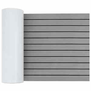 vidaXL Paadi matt Triibuline Helehall ja must 240 x 60 cm EVA