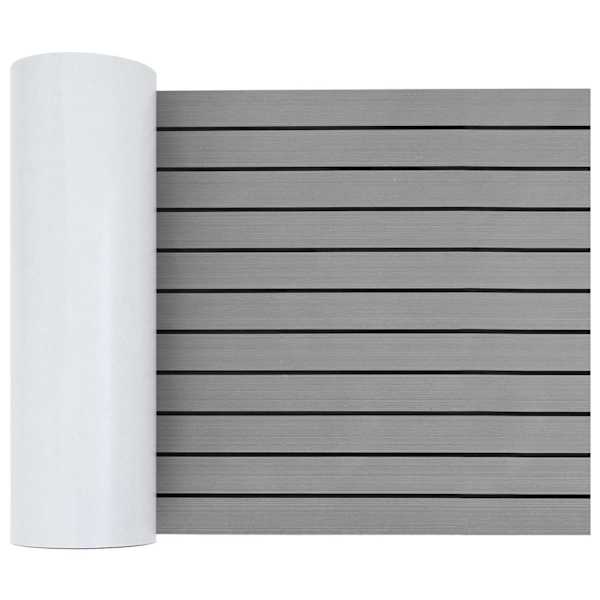 vidaXL Paadi matt Triibuline Helehall ja must 240 x 60 cm EVA