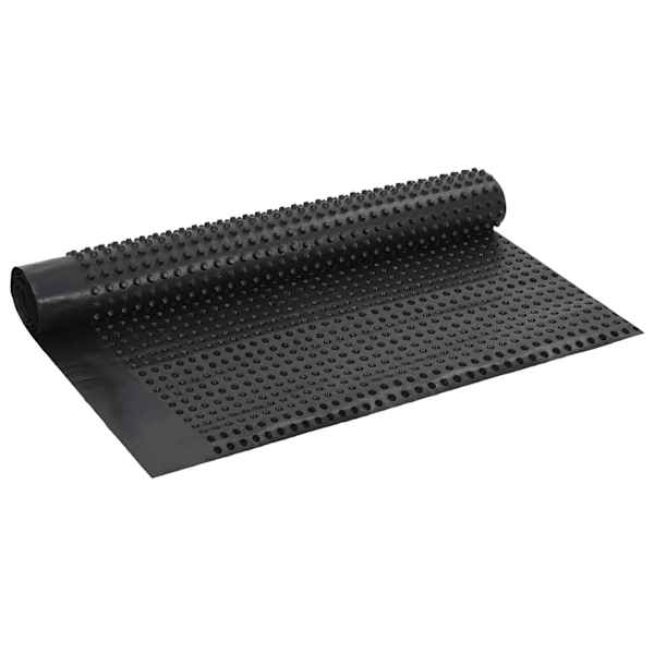 vidaXL Kurruline kuivenduspapp Must 1 x 10 m HDPE