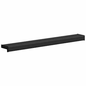 Parapet okna Černý s dřevěnou strukturou 100 x 10 x 4,5 cm PVC - obrázek 3
