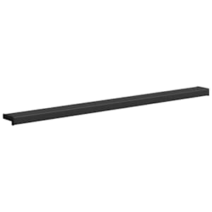 Parapet okna Černý s dřevěnou strukturou 160 x 10 x 4,5 cm PVC - obrázek 3