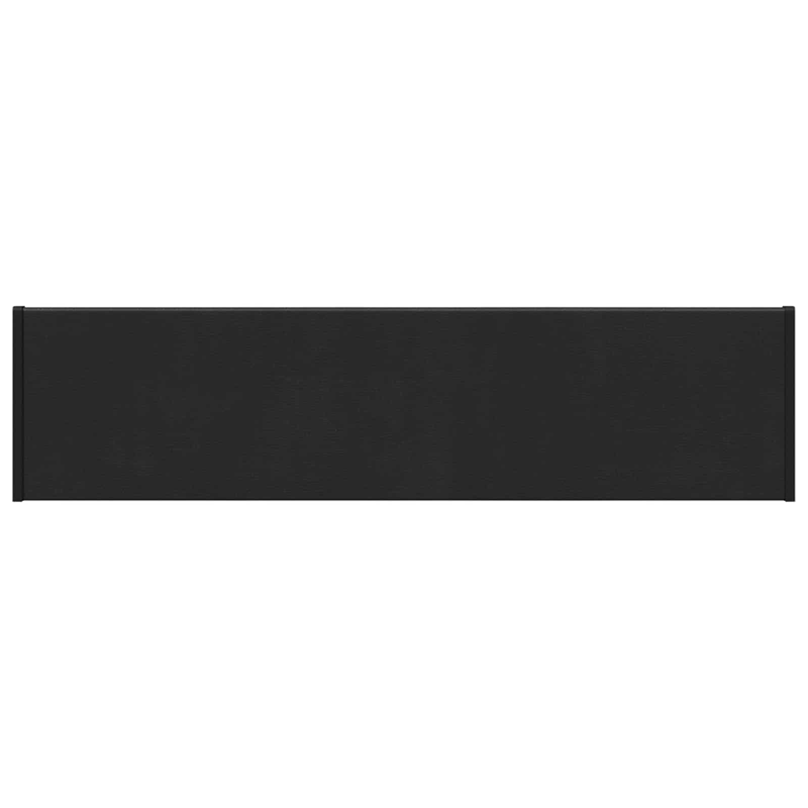 Raamsokkel Zwart met houten nerf 60 x 20 x 4,5 cm PVC image 2
